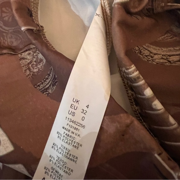 matching chocolate brown printed set - Picture 6 of 10